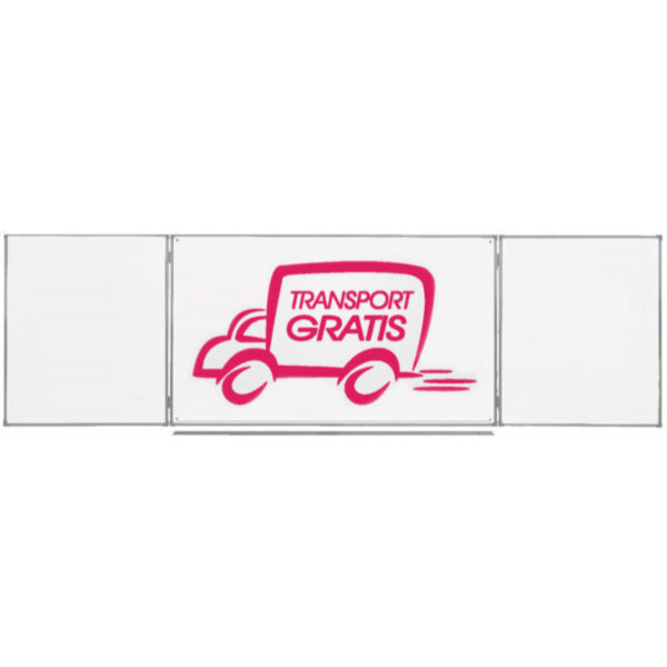 Ikona samochodu dostawczego z napisem „Transport gratis”