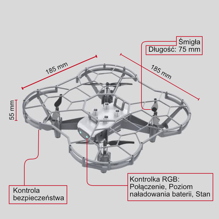 Edukacyjny Dron Programowalny WhalesBot Eagle 1003 -
