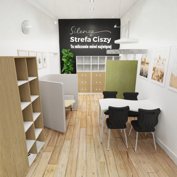 Kącik ciszy - zaproś ciszę do swojej szkoły - Strefa rehabilitacji, wypoczynku