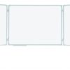 Tablica biała tryptyk 120/240 -
