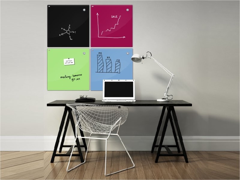 Tablica szklana magnetyczna CZERWONA 4 Tablica szklana magnetyczna CZERWONA -