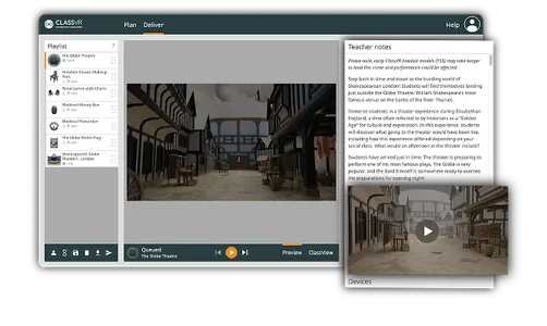 ClassVR XCELERATE - wirtualne laboratorium przedmiotowe zestaw 4 sztuk okularów + 3 letnia licencja EduverseCTE -