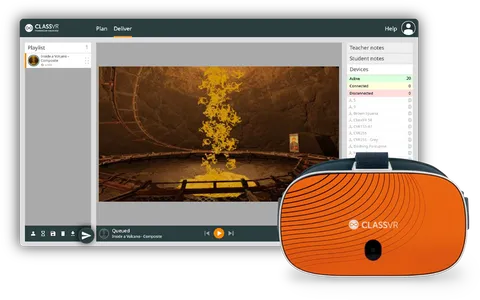 ClassVR XCELERATE - wirtualne laboratorium przedmiotowe zestaw 4 sztuk okularów + 3 letnia licencja EduverseCTE -