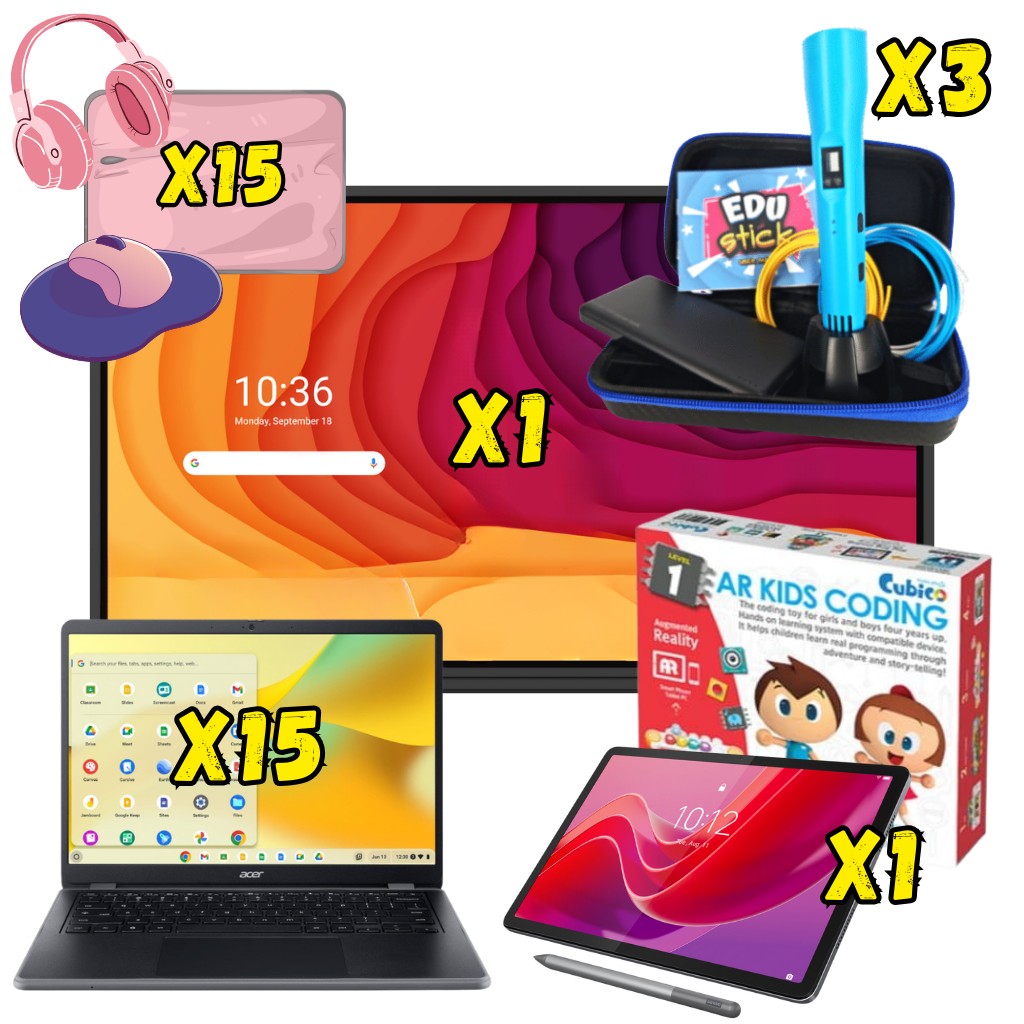 Cyfrowy Uczeń - zestaw Acer Chromebook, klocki Cubico, tablet, długopisy 3D EduStick, monitor interaktywny 65" 3 Cyfrowy Uczeń - zestaw Acer Chromebook, klocki Cubico, tablet, długopisy 3D EduStick, monitor interaktywny 65" -