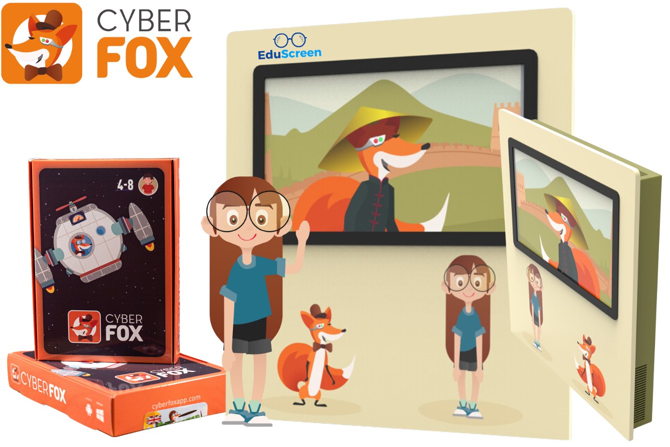 Multimedialny Monitor Edukacyjny EduScreen z oprogramowaniem edukacyjnym CyberFox 2 Multimedialny Monitor Edukacyjny EduScreen z oprogramowaniem edukacyjnym CyberFox