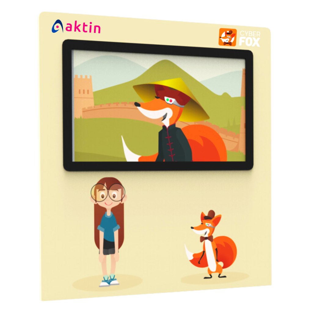 Multimedialny Monitor Edukacyjny EduScreen z oprogramowaniem edukacyjnym CyberFox 4 Multimedialny Monitor Edukacyjny EduScreen z oprogramowaniem CyberFox