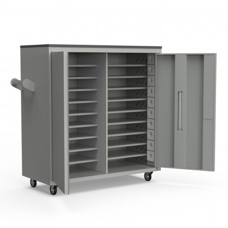 Wózek na laptopy z ładowaniem i lampą UV - 20 laptopów - GF20DEZ 4 Wózek na laptopy z ładowaniem i lampą UV - 20 laptopów - GF20DEZ -