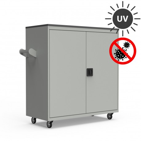 Wózek na laptopy z ładowaniem i lampą UV - 20 laptopów - GF20DEZ 5 Wózek na laptopy z ładowaniem i lampą UV - 20 laptopów - GF20DEZ -