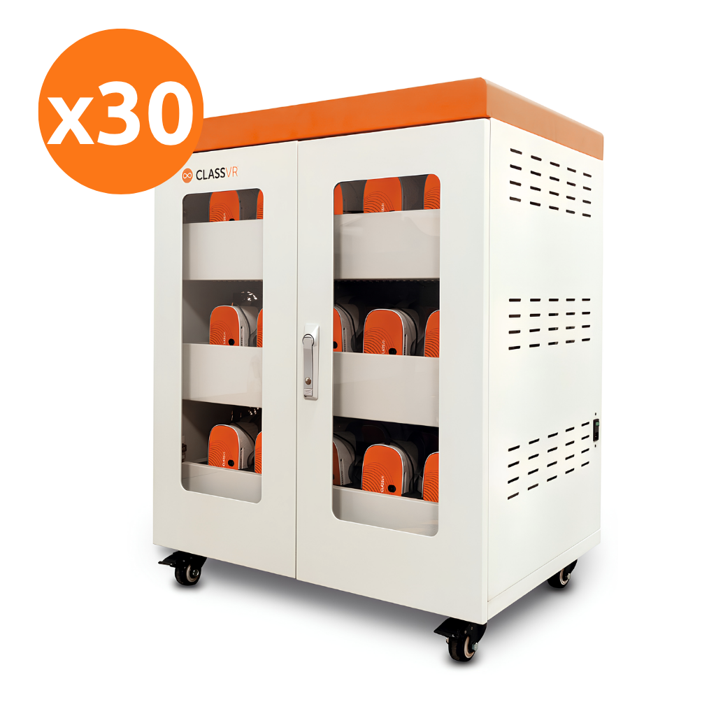 Wirtualna rzeczywistość ClassVR Xplorer 128GB – zestaw 30 sztuk okularów VR + Eduverse 1Y -