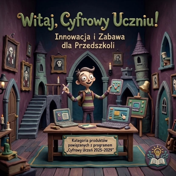 Witaj, Cyfrowy Uczniu! Innowacja i zabawa dla przedszkoli – kategoria programu Cyfrowy Uczeń 2025-2029.