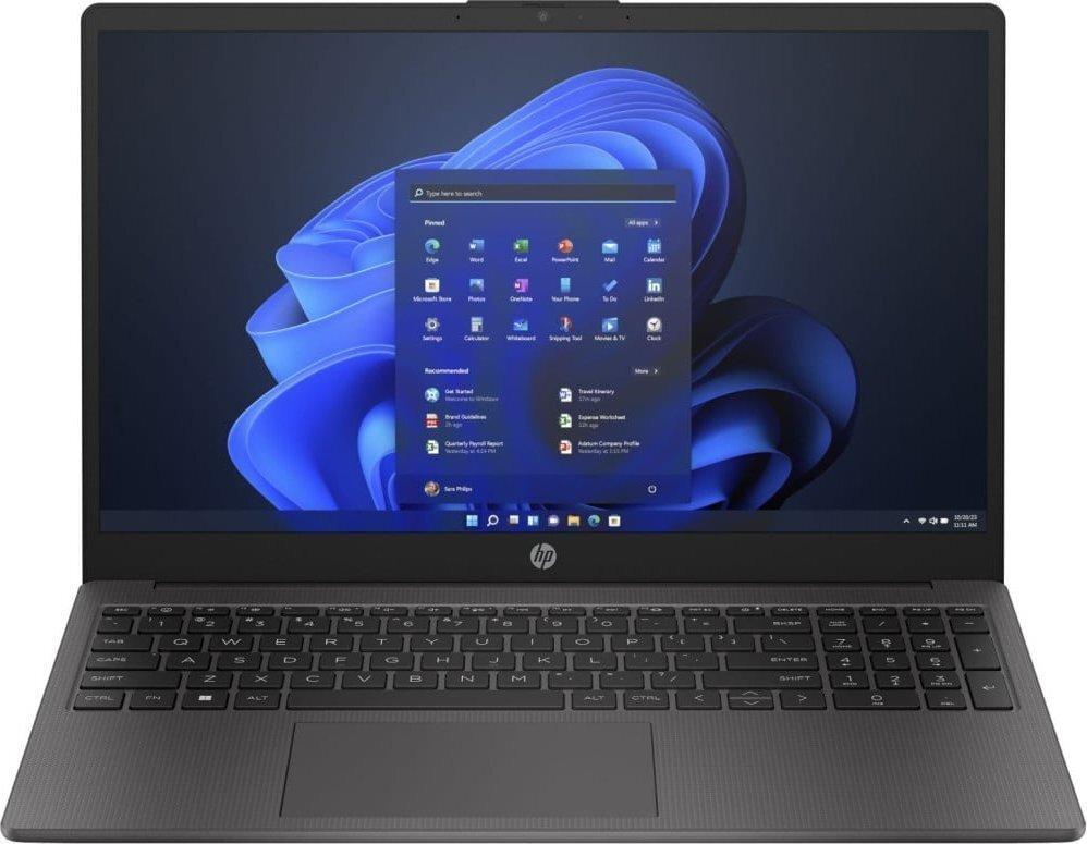 102918 Laptop HP z systemem Windows 11 i otwartym menu start
