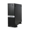 104558 Czarna obudowa komputerowa typu tower marki NTT z widocznymi portami USB na przednim panelu.