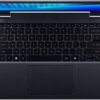 Widok z góry na klawiaturę i touchpad laptopa Acer TravelMate P.