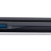 Boczny panel laptopa z dwoma portami USB-C Thunderbolt, portem HDMI i portem USB.