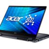 98397 Laptop Acer z otwartym ekranem wyświetlającym logo marki i abstrakcyjną grafikę.