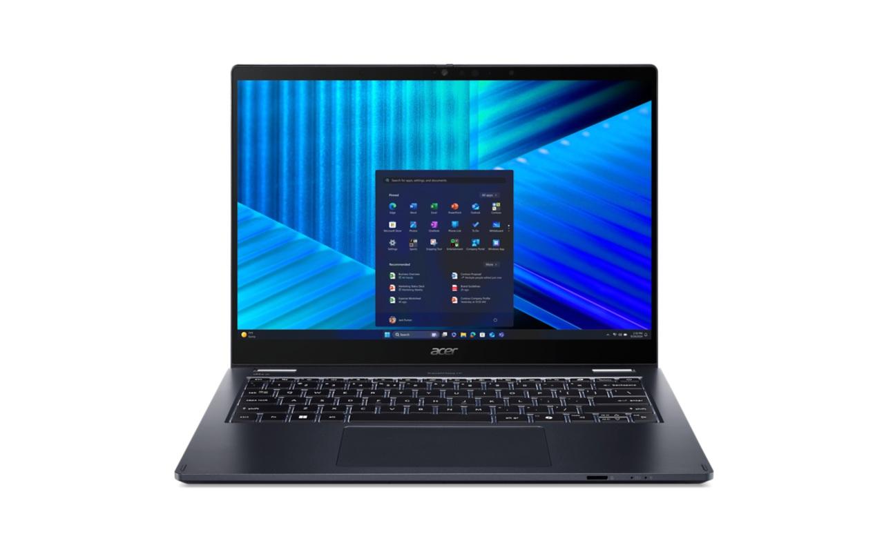 98398 Laptop Acer z otwartym systemem Windows 11 na ekranie.