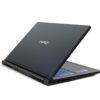 Czarny laptop gamingowy Hiro z podświetlaną klawiaturą.