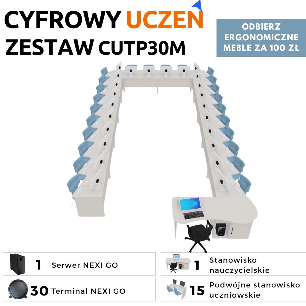 Pracownia Terminalowa AI Ultra Silence PERFORMANCE NEXINEO 30 stanowisk + komplet mebli ergonomicznych z krzesłami za 100 zł 3 Pracownia Terminalowa AI Ultra Silence PERFORMANCE NEXINEO 30 stanowisk + komplet mebli ergonomicznych z krzesłami za 100 zł -