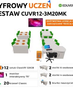 Klasopracownia wirtualnej rzeczywistości 20 stanowisk z meblami, 12 x Xplorer 128GB + Eduverse 3Y