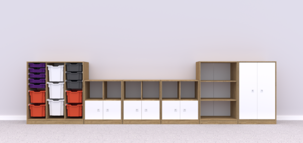 Zestaw mebli BLOX 8 - Szafy i Regały