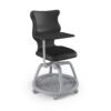 Krzesło_szkolne_Pocket-Plus_Rozmiar_6_Gray_RAL9005_soft_perspektywa Krzesło szkolne POCKET Plus Soft -