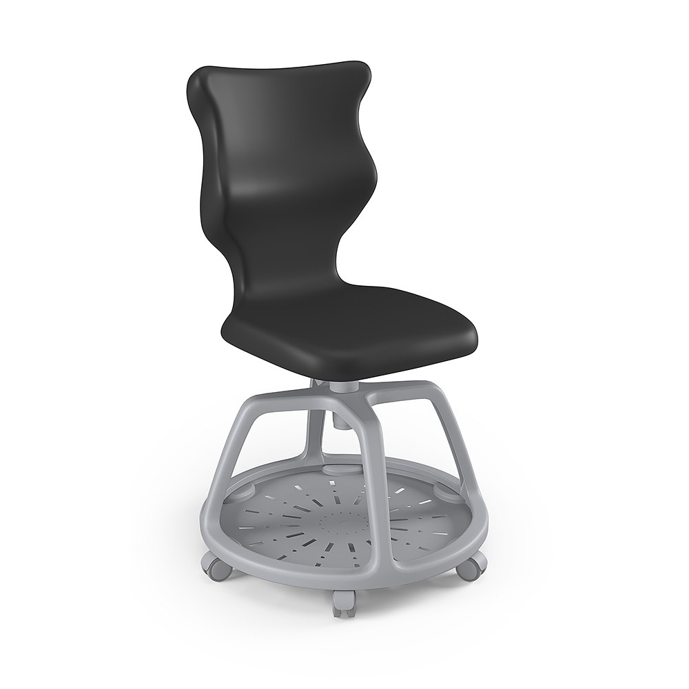 Krzesło_szkolne_Pocket_Rozmiar_6_Gray_RAL9005_perspektywa Krzesło szkolne POCKET -