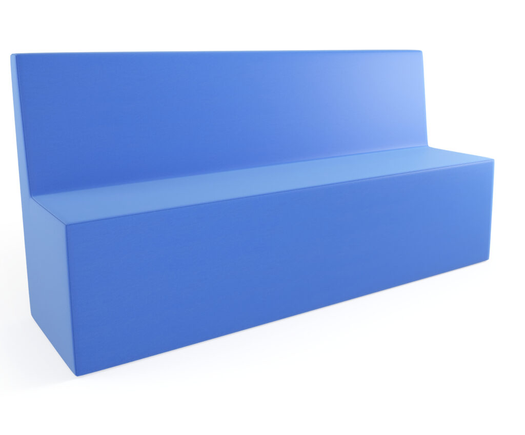 Pufa Tobo Light prostokąt z oparciem szer. 1200 mm -