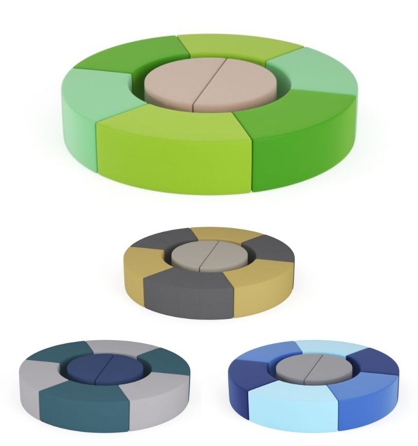 Zestaw puf Tobo Light 17 -