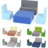 Zestaw puf Tobo Light 2 -