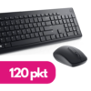 Dell Zestaw bezprzewodowy klawiatura + mysz KM3322W 1 Dell Zestaw bezprzewodowy klawiatura + mysz KM3322W
