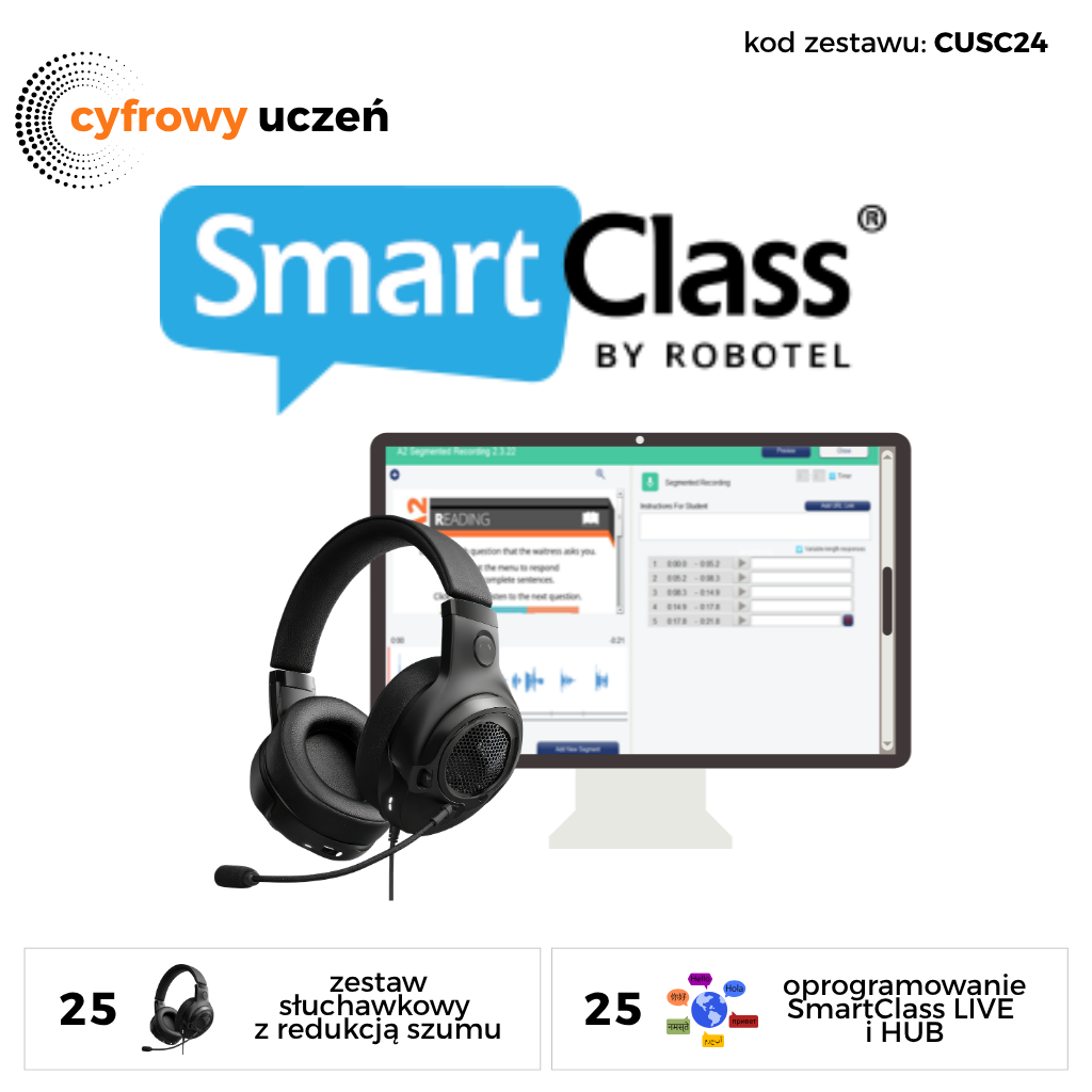 Pracownia językowa Smartclass 24 uczniów -