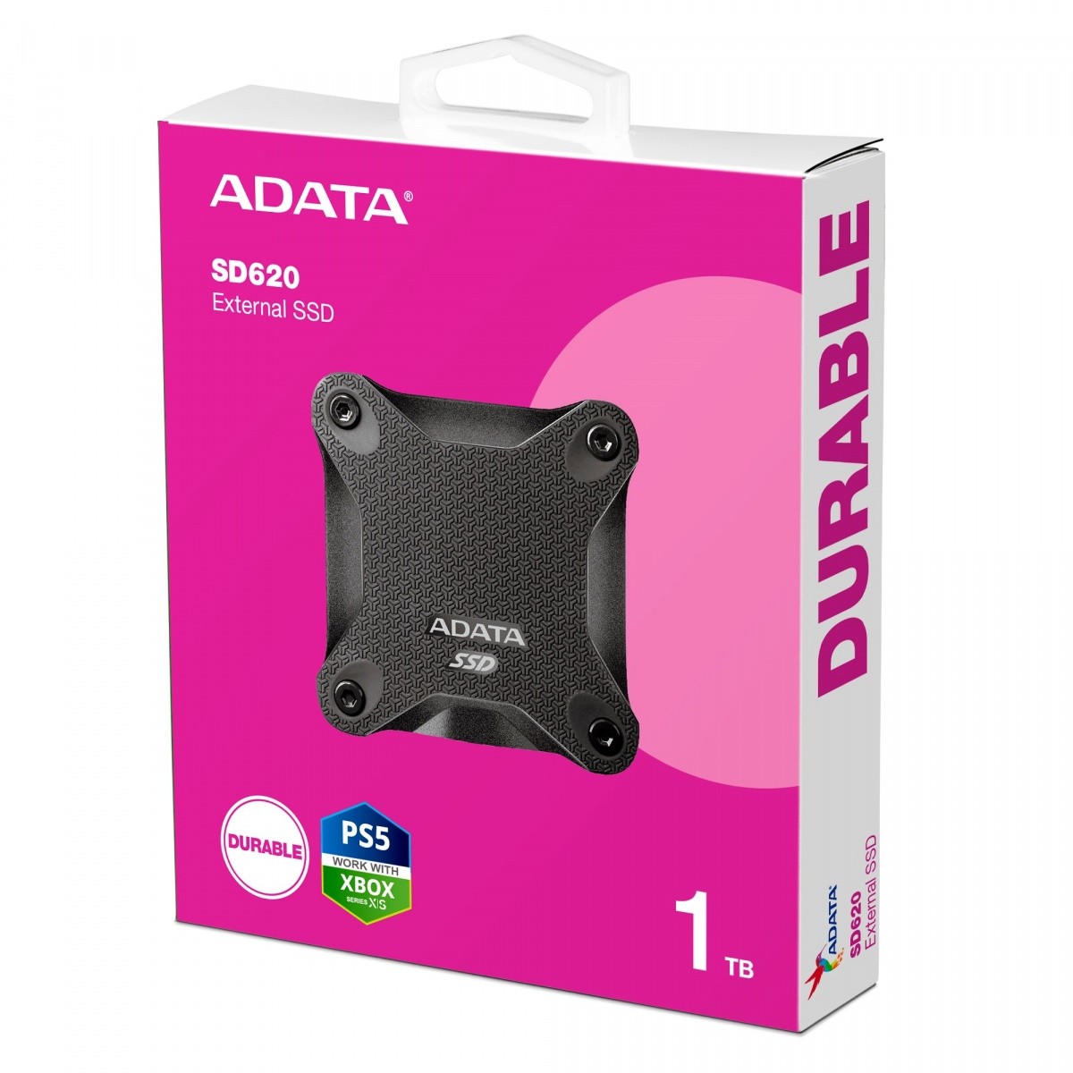 Adata Dysk zewnętrzny SSD SD620 1TB U3.2A 520/ 460 MB/s czarny -