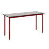 stół METALBIT 2os_COMPACT HPL_st.bordowy Stolik2-os. 1300x500 mm blat COMPACT HPL -