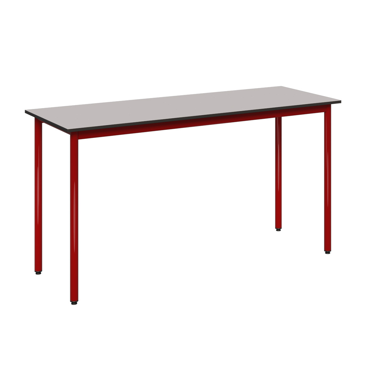 stół METALBIT 2os_COMPACT HPL_st.bordowy Stolik2-os. 1300x500 mm blat COMPACT HPL -