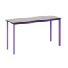 stół METALBIT 2os_COMPACT HPL_st.fioletowy Stolik2-os. 1300x500 mm blat COMPACT HPL -