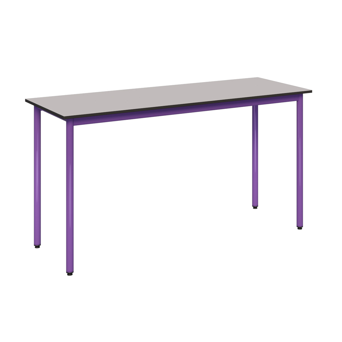 stół METALBIT 2os_COMPACT HPL_st.fioletowy Stolik2-os. 1300x500 mm blat COMPACT HPL -