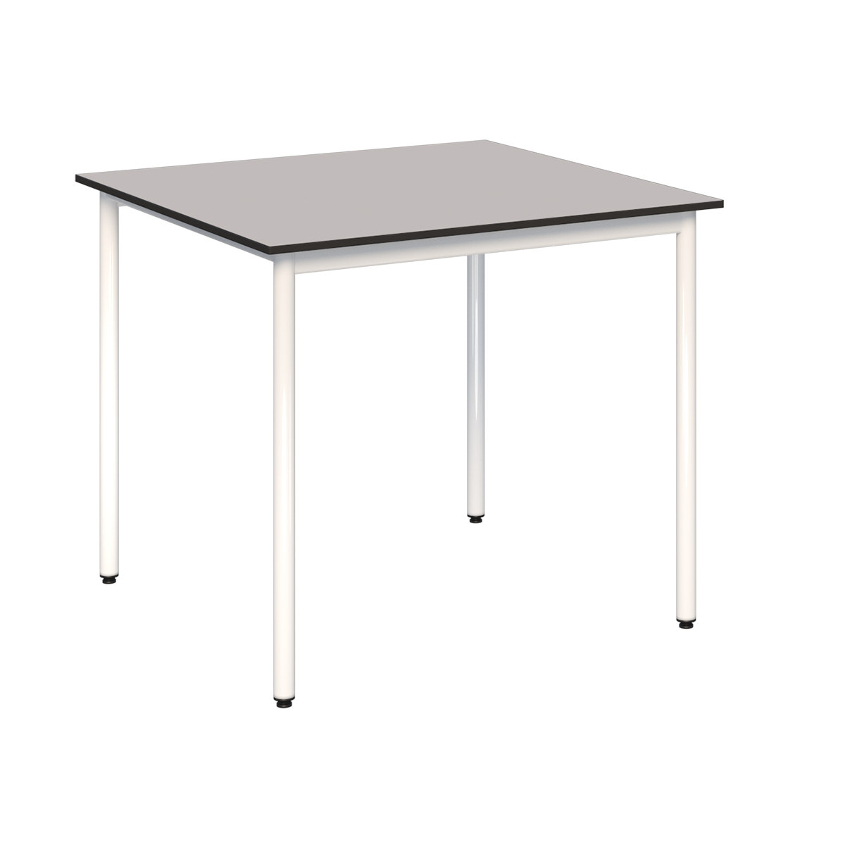 stół METALBIT blat kwadrat_COMPACT HPL_st.biały Stół stołówkowo-świetlicowy 800x800 mm blat COMPACT HPL -