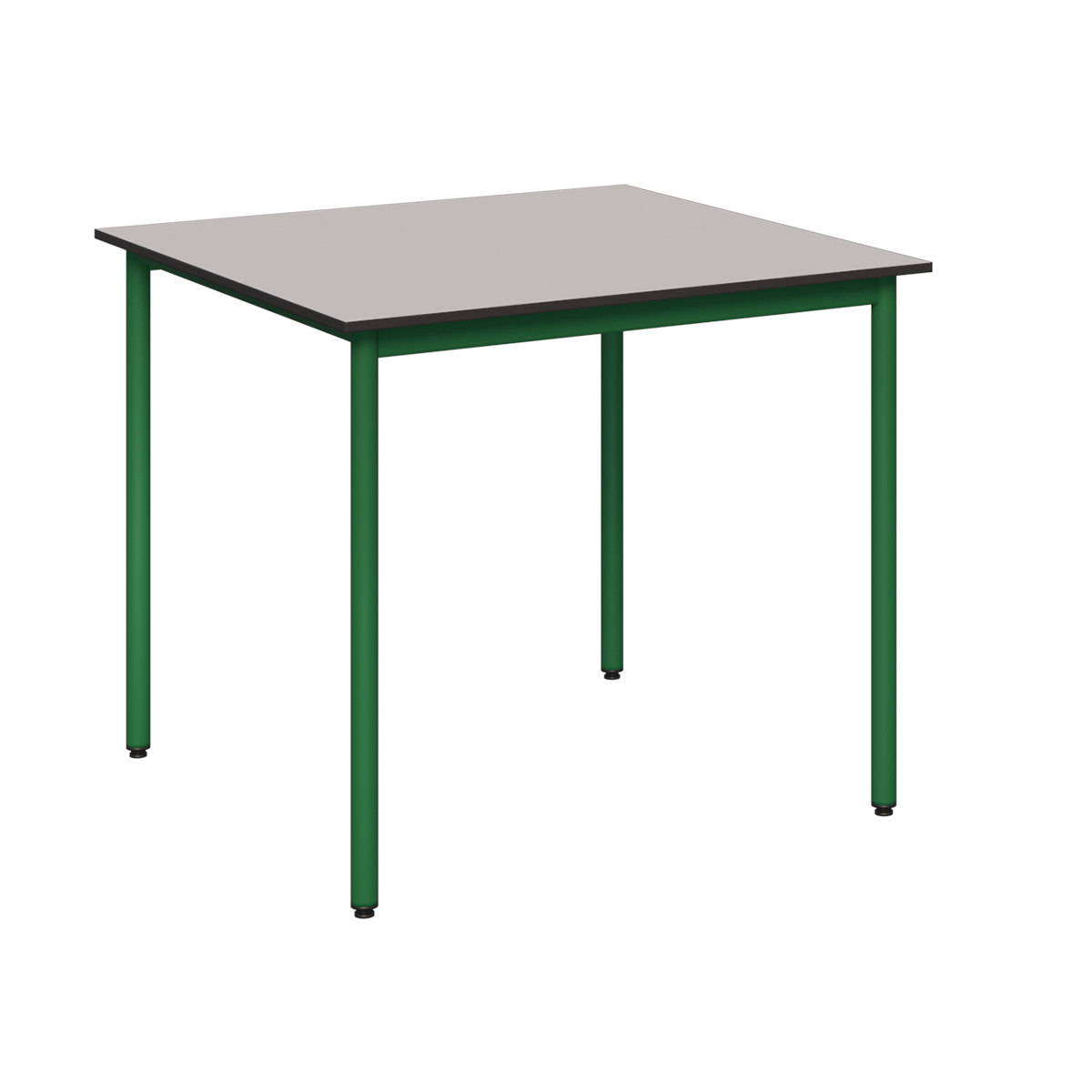 stół METALBIT blat kwadrat_COMPACT HPL_st.zielony Stół stołówkowo-świetlicowy 800x800 mm blat COMPACT HPL -