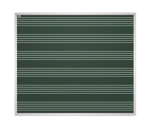Tablica kredowa w pięciolinie, UKF SZ - 100x85 cm - TABLICE