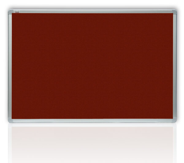 Tablica tekstylna bordowa rama Alu23 anoda 150x100 cm - 2x3