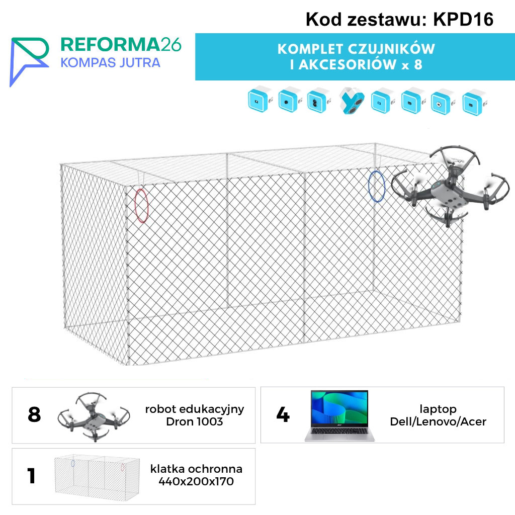 Pracownia kodowania dronów 16 stanowisk KPD16 -