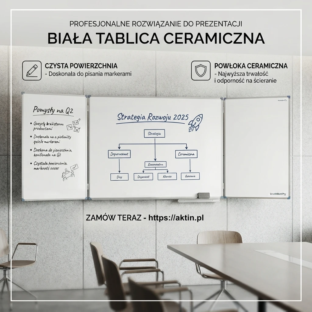 Tablica ceramiczna, biała, tryptyk -