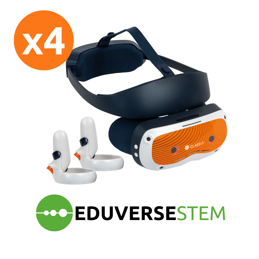 Pracownia STEM ClassVR - zestaw 4 okularów ClassVR Xcelerate 128GB EduverseSTEM -
